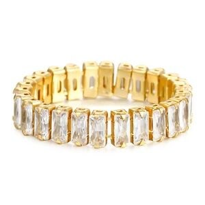 Gold and Crystal Statement Ring